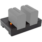 Glanz Dual NP-F to V-Mount Battery Adapter for 2x NP-F Batteries