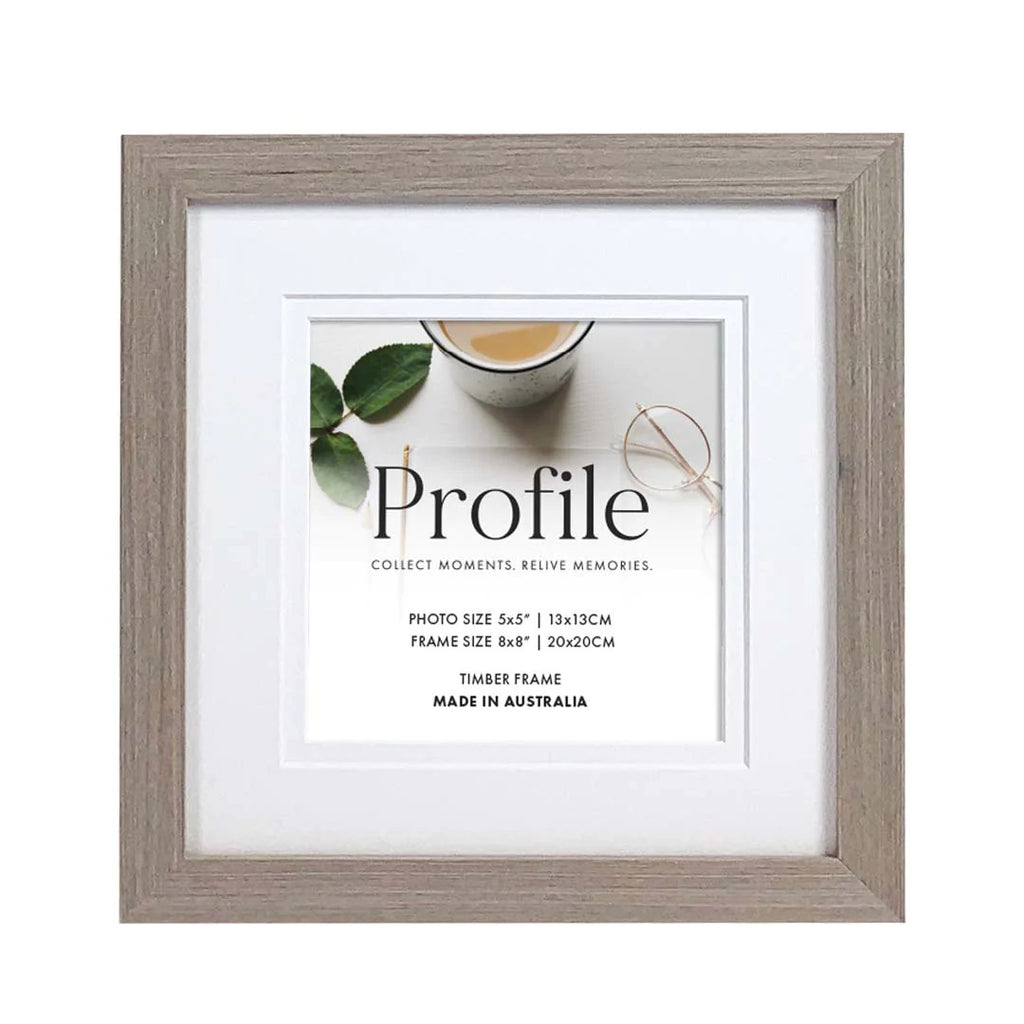 Deluxe Gallery Photo Wall Frame Set G- 9 Frames - Polar Birch