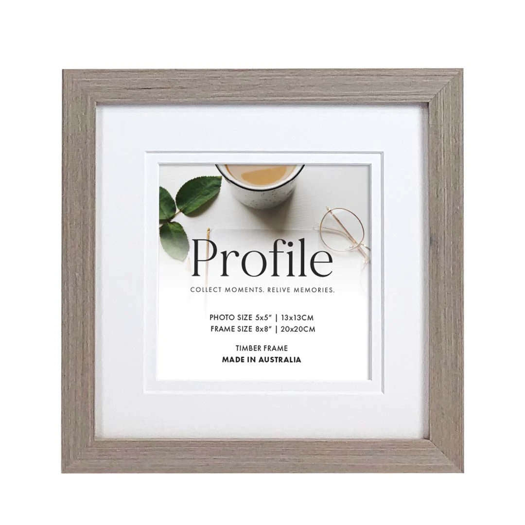 Deluxe Gallery Photo Wall Frame Set G- 9 Frames - Polar Birch