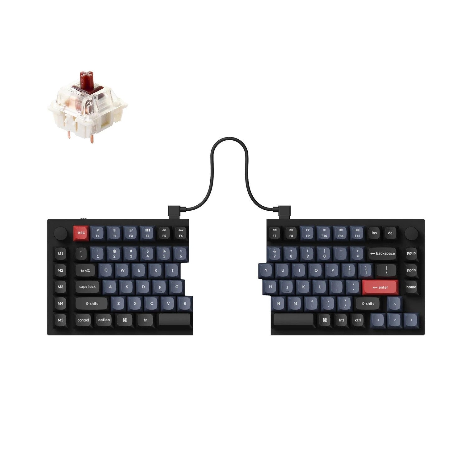 Keychron Q11 Split Custom Keyboard (Gateron G Pro Brown Switch)