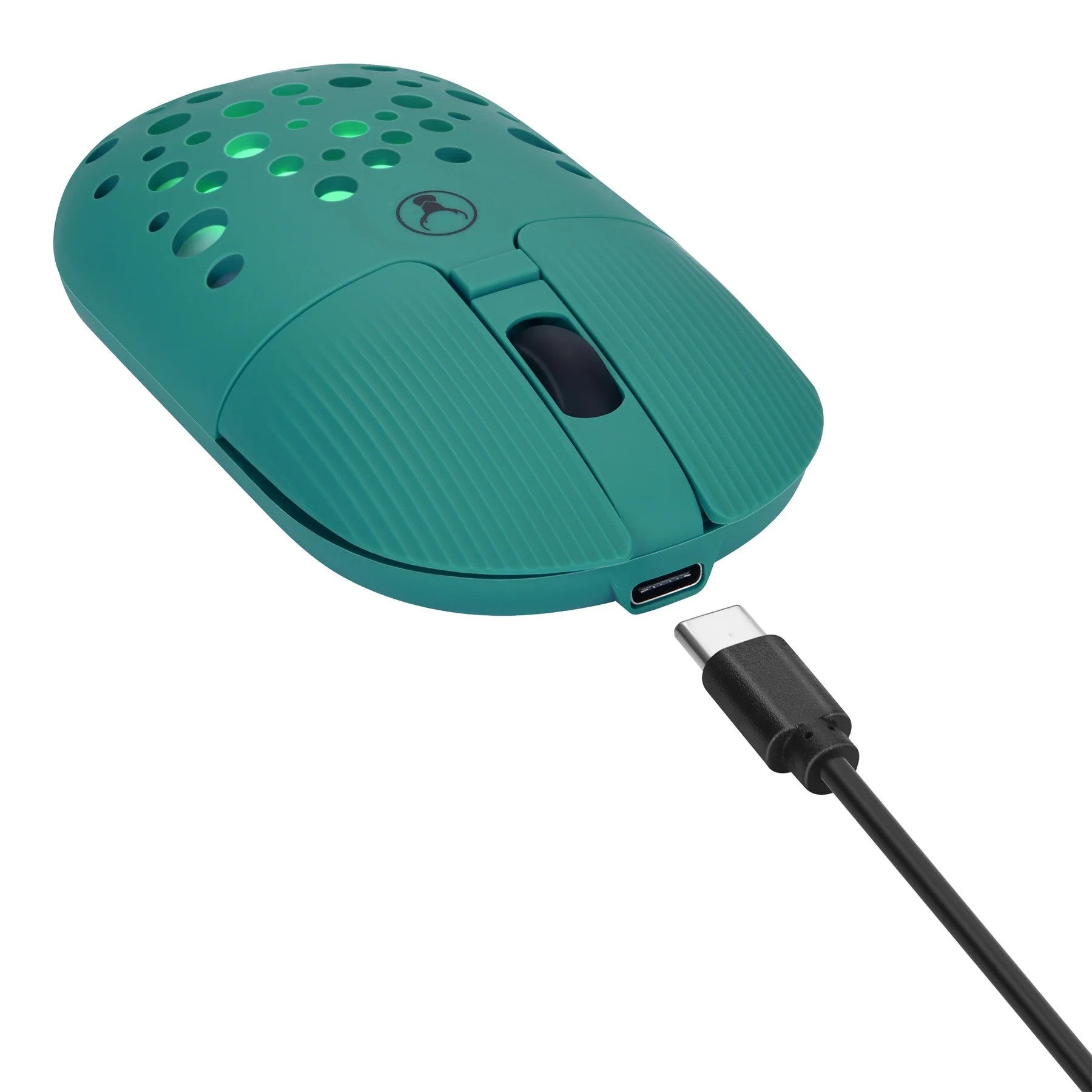 Bonelk Bluetooth/Wireless RGB 4D Mouse 1200DPI USB-C M-270 (Emerald Green)