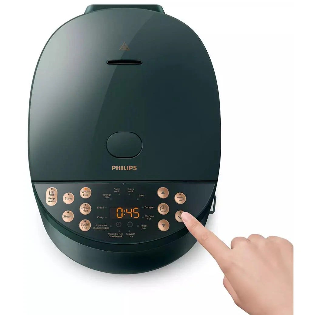 Open Box Philips Premium 3000 Series Digital Rice & Multi Cooker