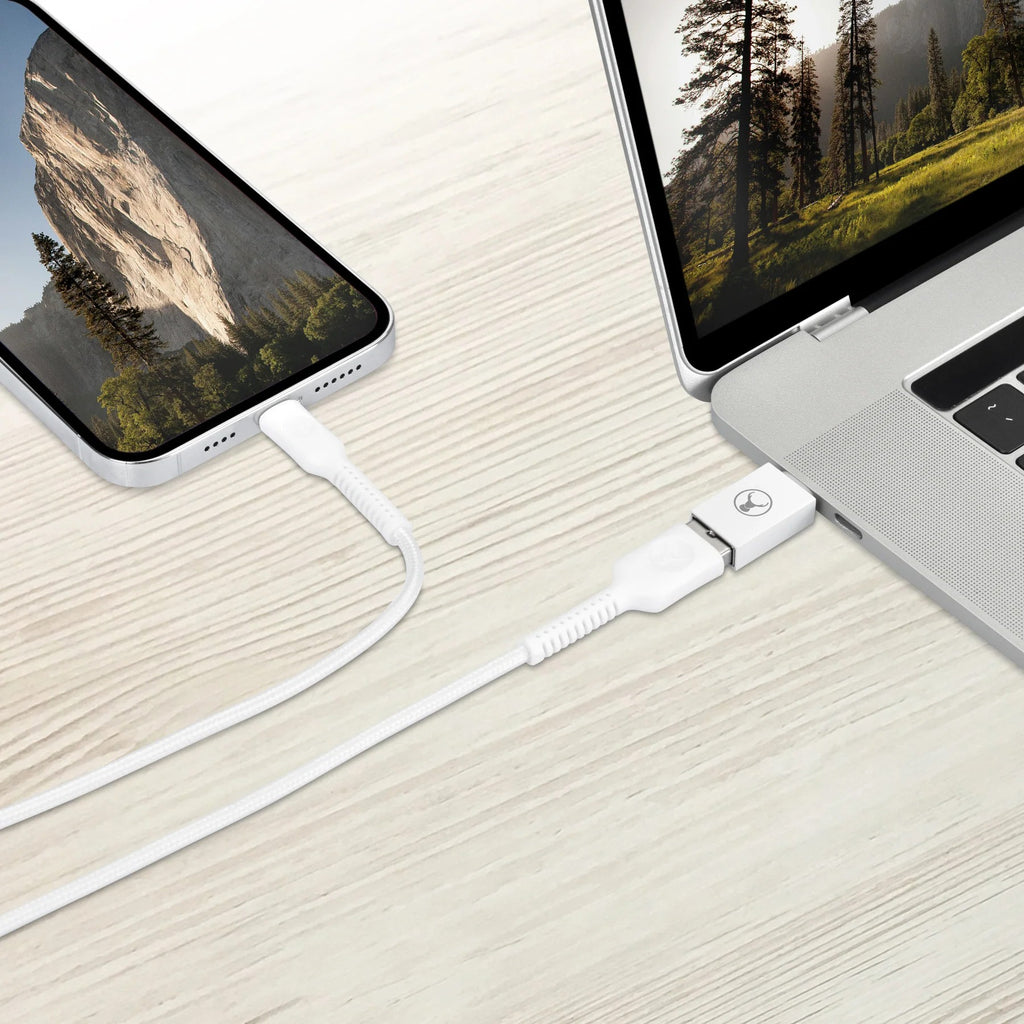 Bonelk USB-C to USB-A 3.0 Adapter (White)