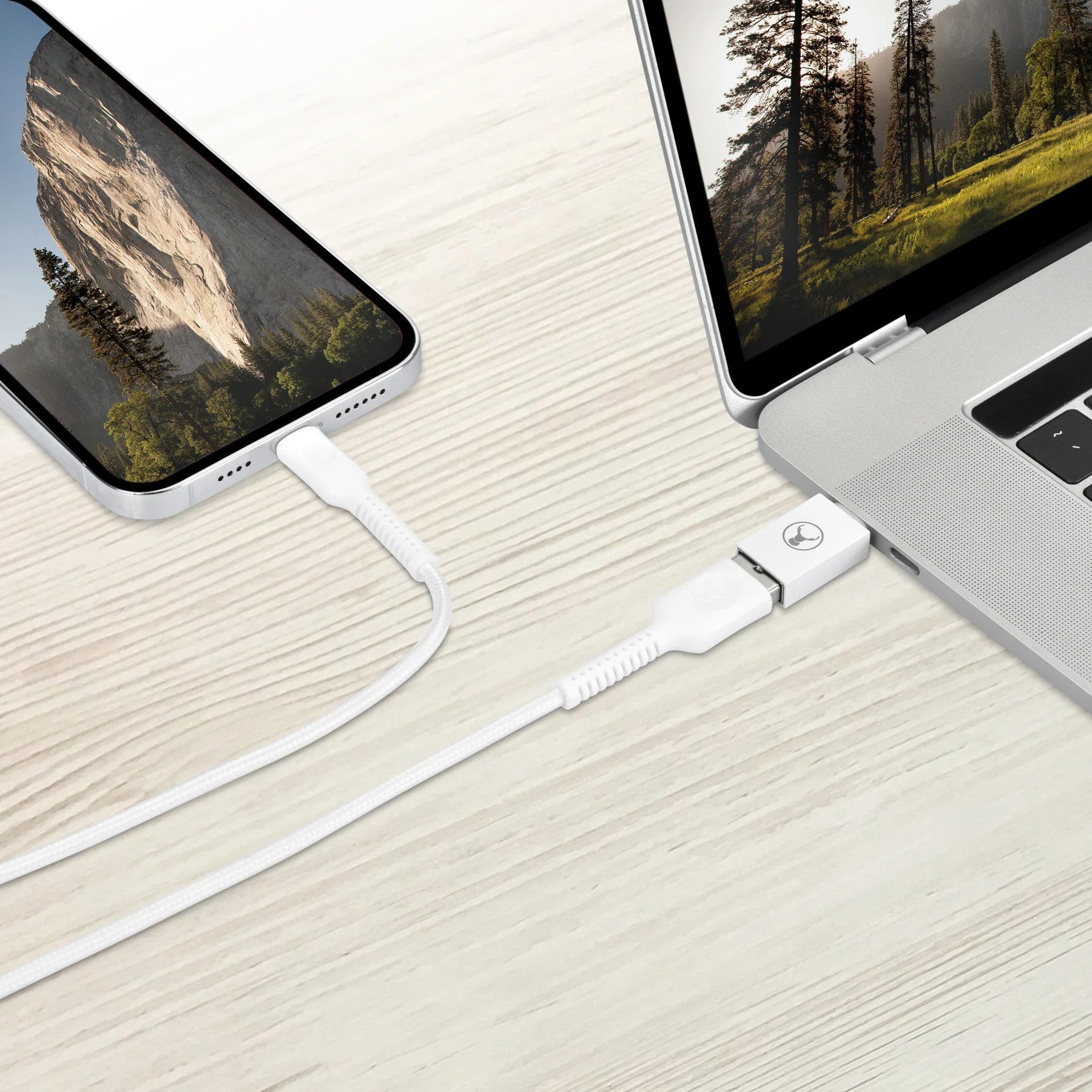 Bonelk USB-C to USB-A 3.0 Adapter (White)