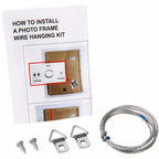 Deluxe Gallery Photo Wall Frame Set G- 9 Frames - Polar Birch