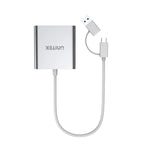 Unitek USB 3.0 3 Ports Memory Card Reader with USB C Adapter