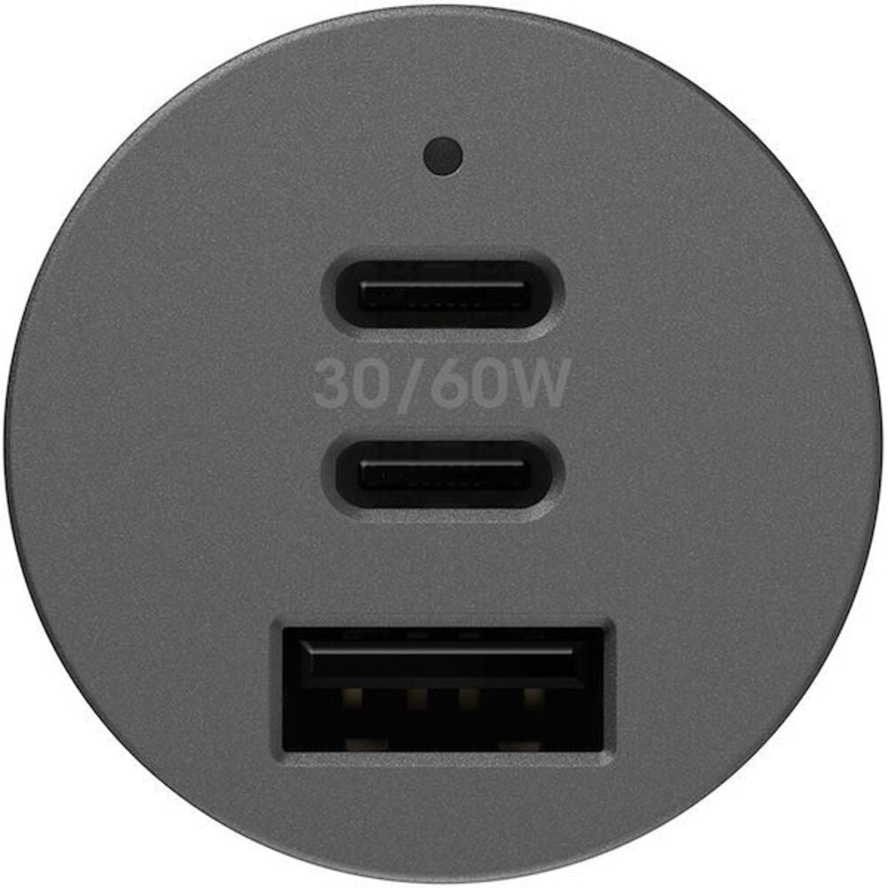 OtterBox 72W 3-Port Premium Pro Fast Car Charger (Black) 