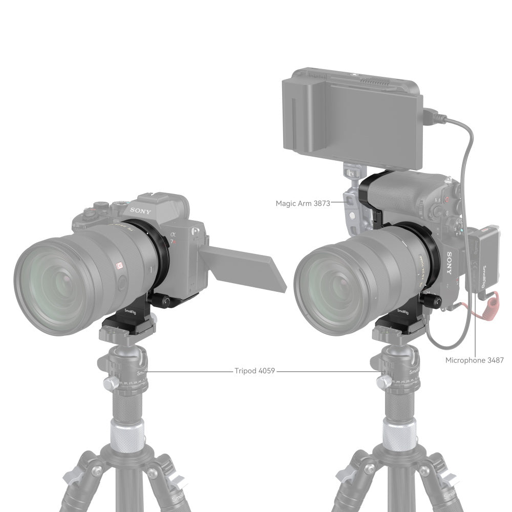 SmallRig Rotatable Horizontal -to-Vertical Mount Plate Kit for Select Sony Cameras
