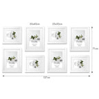 Deluxe Gallery Photo Wall Frame Set D- 8 Frames - Hawthorne White