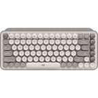 Logitech POP Keys Wireless Mechanical Emoji Keyboard (Mist Sand)