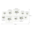 Deluxe Gallery Photo Wall Frame Set C- 10 Frames - White