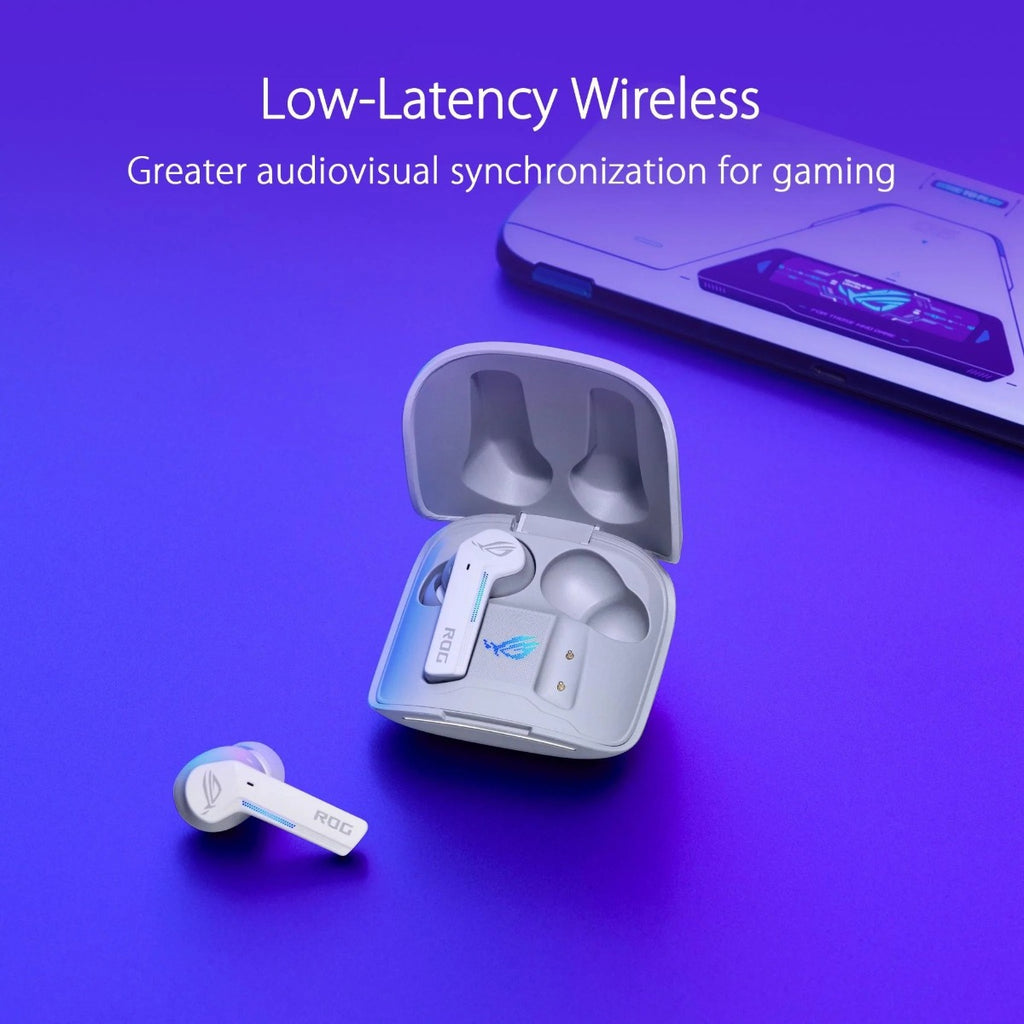 ASUS ROG Cetra True Wireless Noise Cancelling Gaming Earbuds (White)