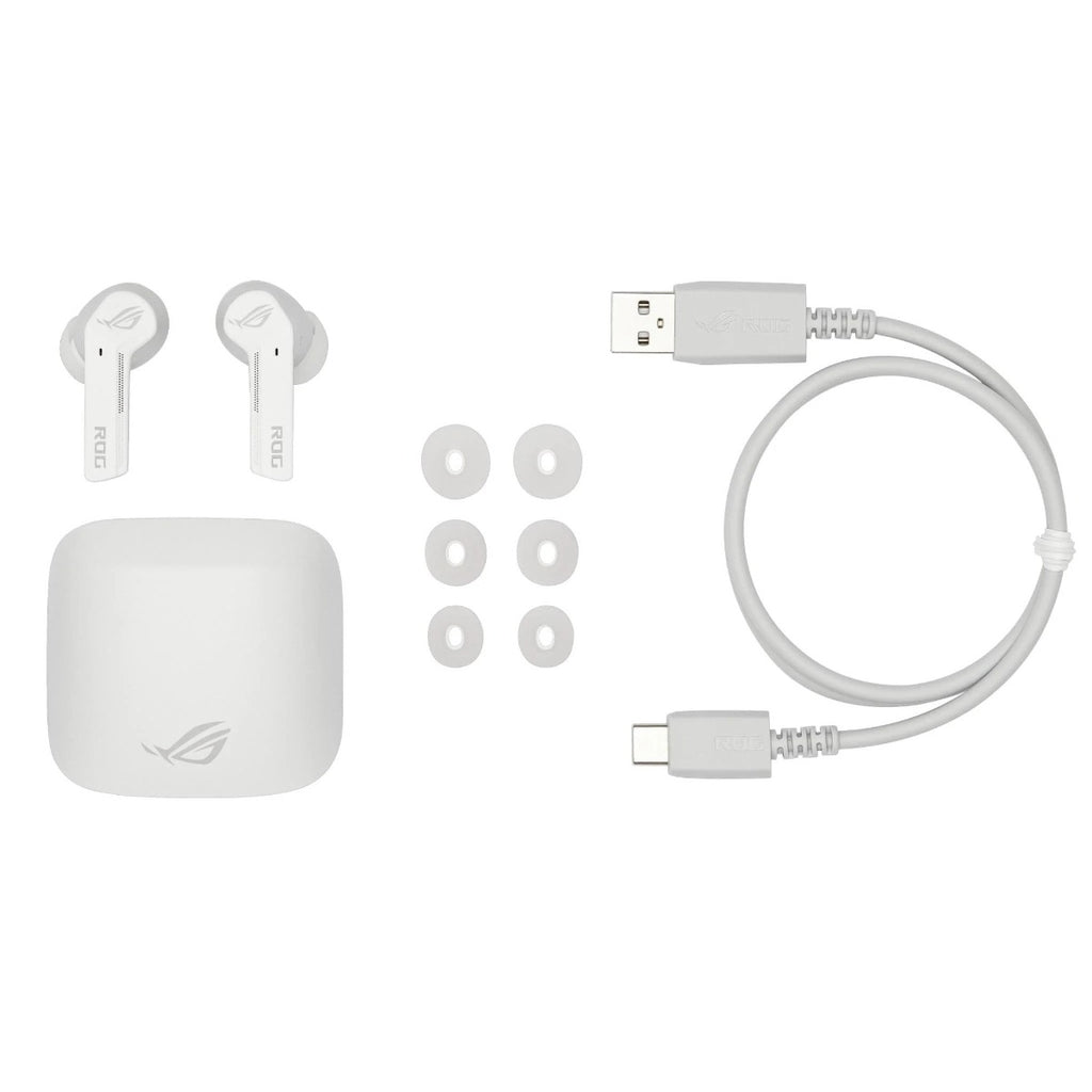ASUS ROG Cetra True Wireless Noise Cancelling Gaming Earbuds (White)