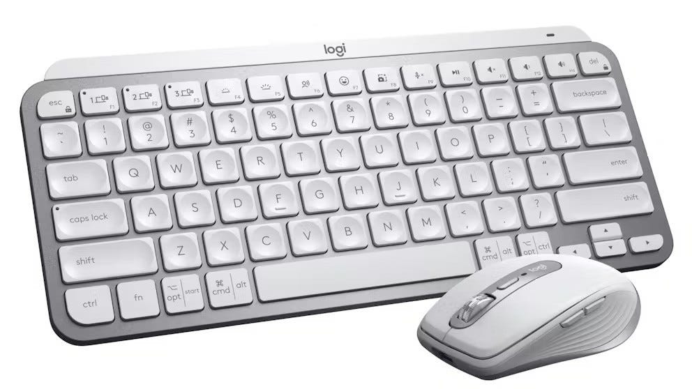 Logitech MX Keys Mini Wireless Keyboard (Pale Grey)