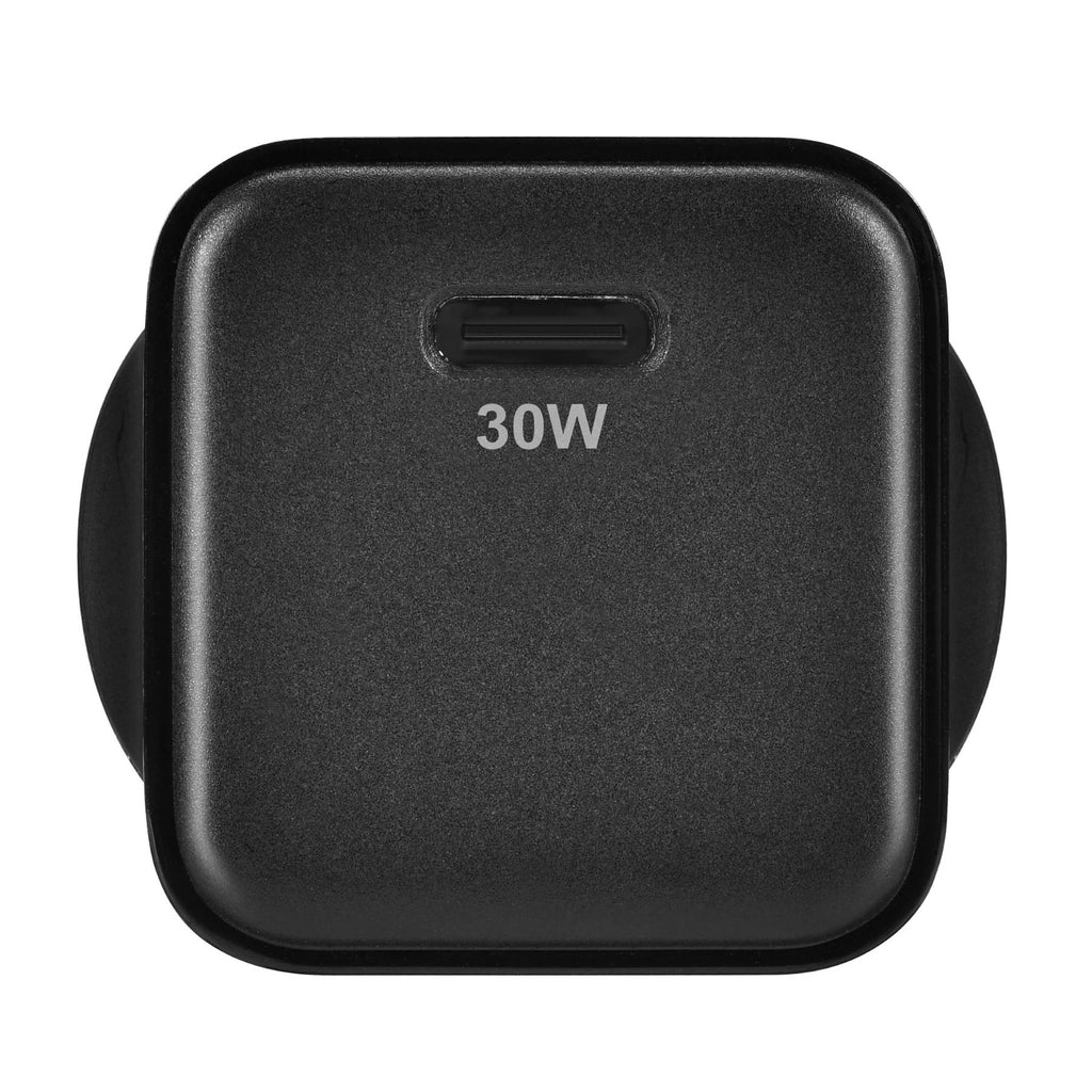 Bonelk 30W PD USB-C Wall Charger with Easy Grip Cable (Black)