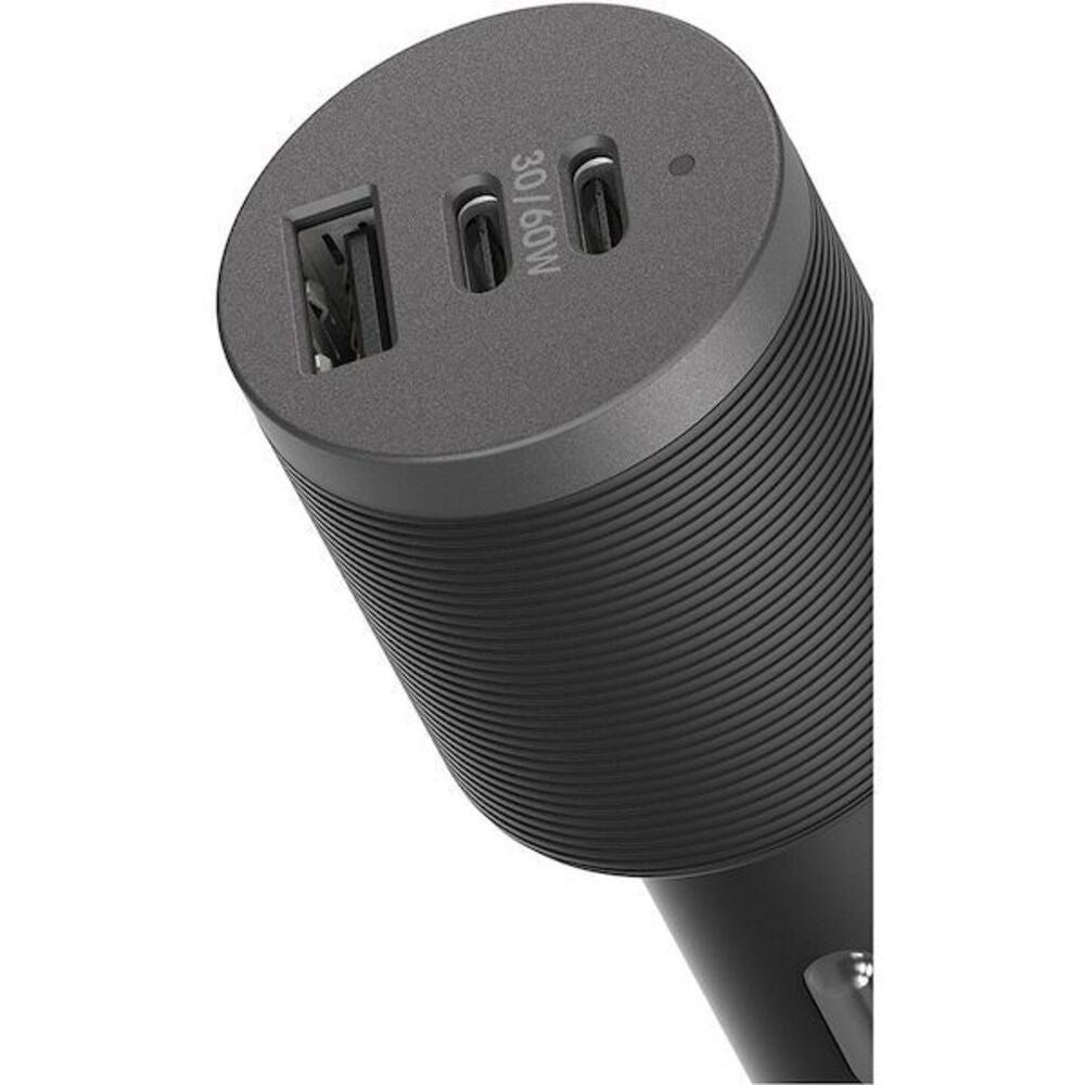 OtterBox 72W 3-Port Premium Pro Fast Car Charger (Black) 