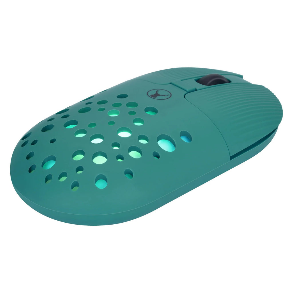 Bonelk Bluetooth/Wireless RGB 4D Mouse 1200DPI USB-C M-270 (Emerald Green)