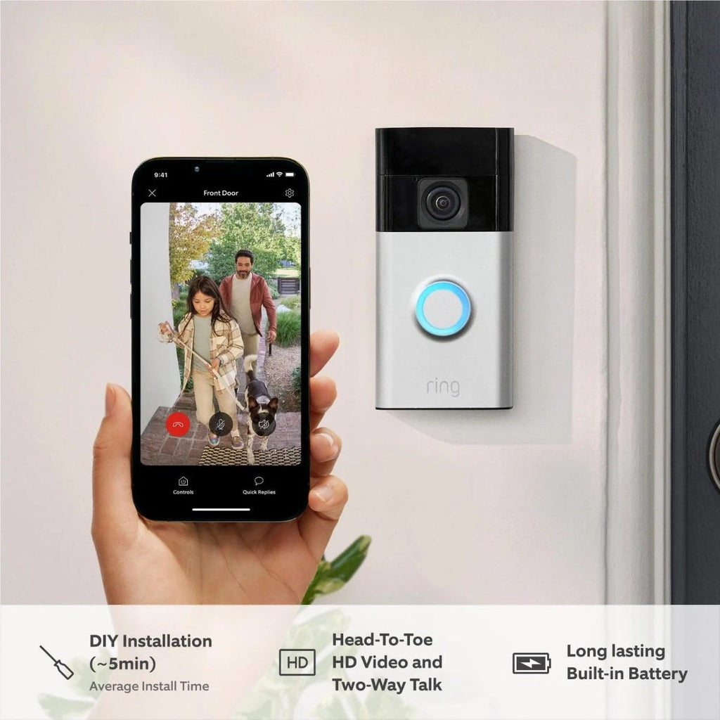 Open Box Ring Video Doorbell (Satin Nickel)