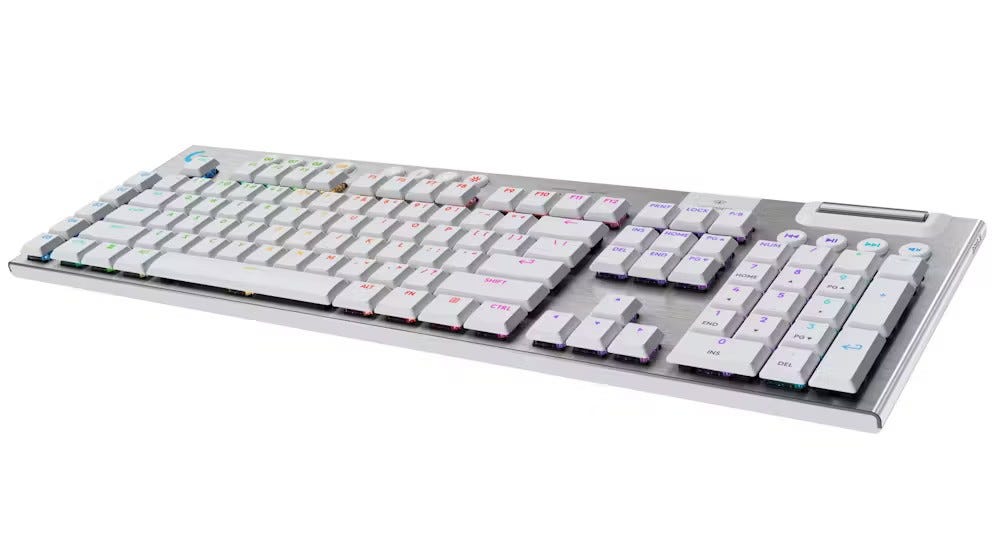 Logitech G915 X LIGHTSPEED Low-Profile Wireless Gaming Keyboard (White)
