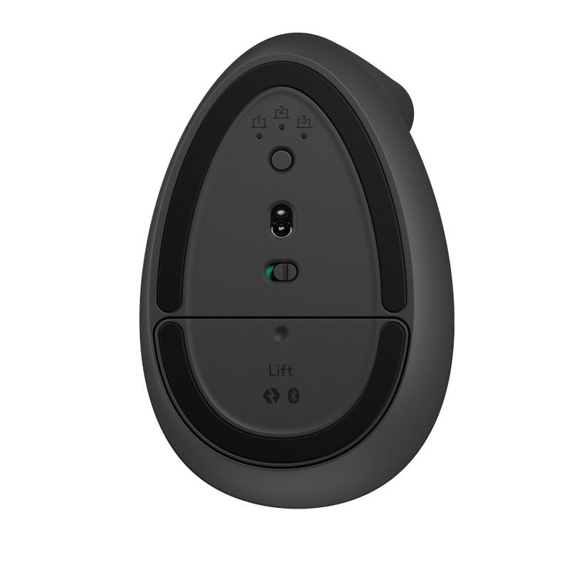 Logitech Lift Vertical Ergonomic Mouse - Graphite