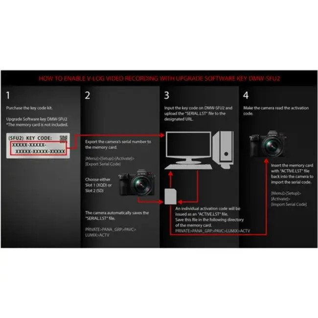 Panasonic Firmware Upgrade Key for S1 (S) Series 
