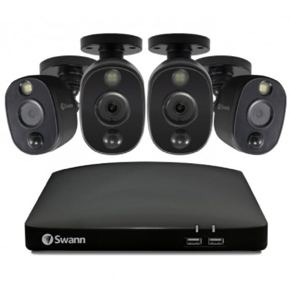 Swann 4 Camera 4 Channel FHD Spotlight DVR Security System 