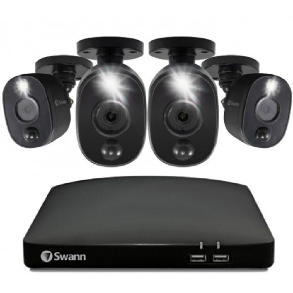 Swann 4 Camera 4 Channel FHD Spotlight DVR Security System 