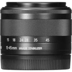 No Box - Canon EF-M 15-45mm f/3.5-6.3 IS STM lens (Open Box)