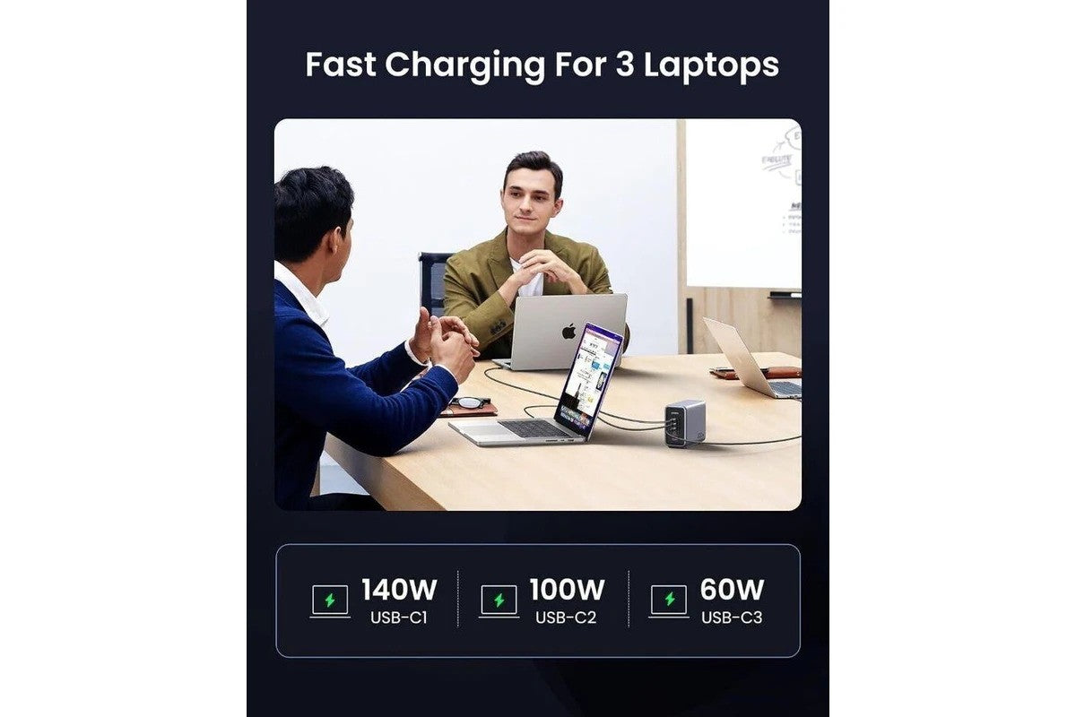 Ugreen Nexode 300W USB-C GaN Charger-5 Ports Desktop Charger