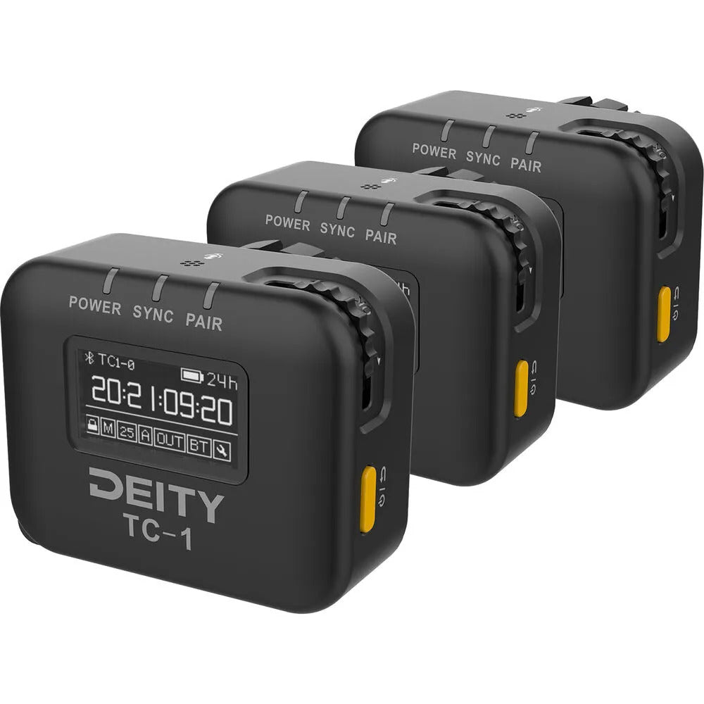 Deity TC-1 Wireless Timecode Box 3 Pack Kit 