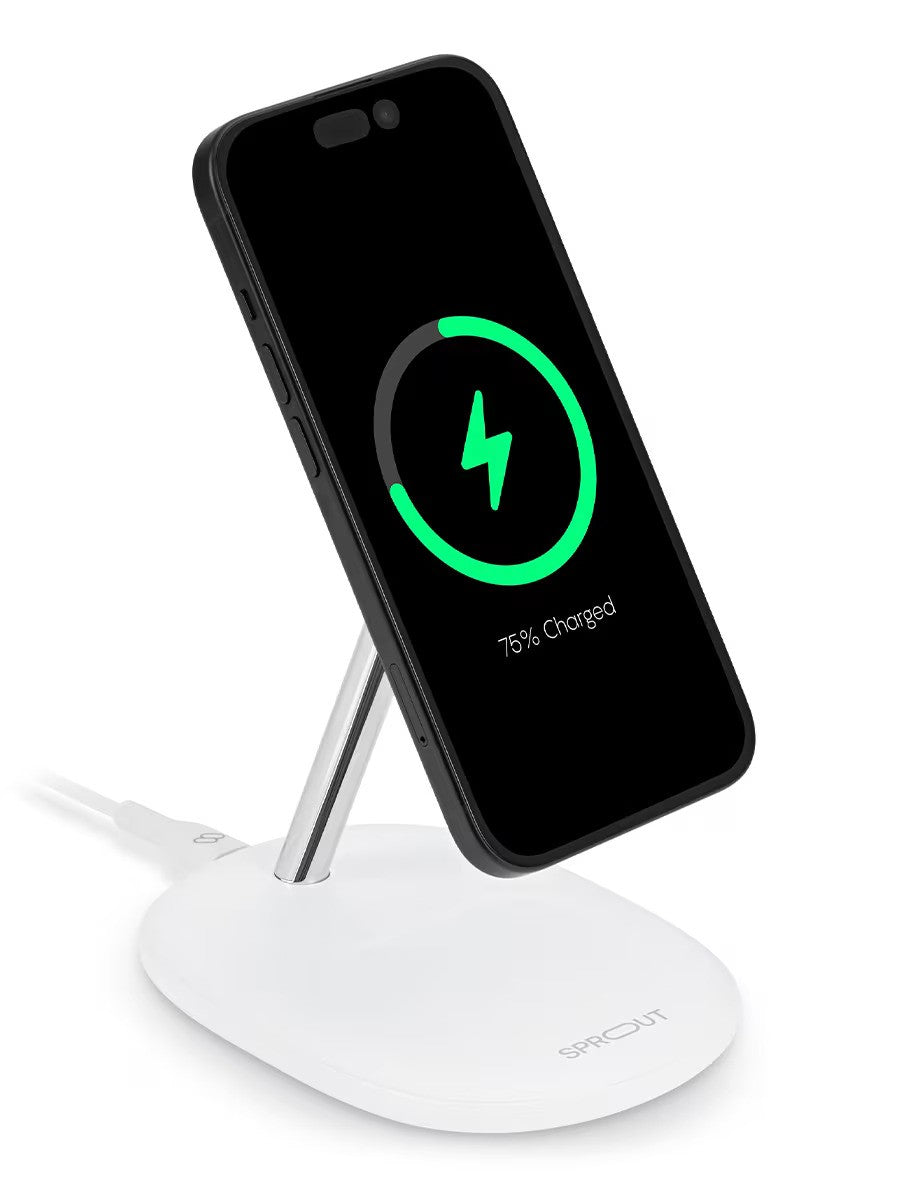 Damaged Box Sprout 2-in-1 Qi2 Wireless Charger - White