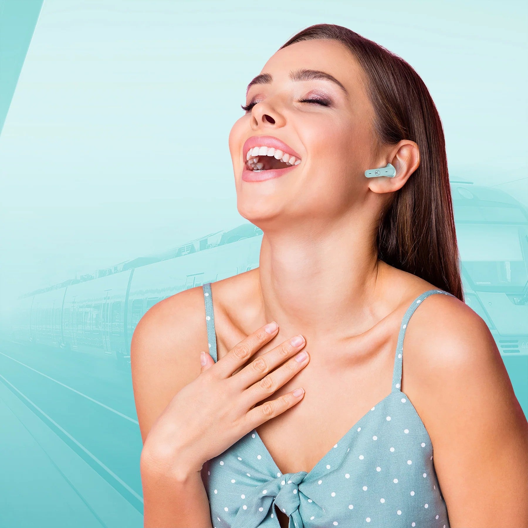 Bonelk Freedom SoundBuds TWS Earbuds (Teal)