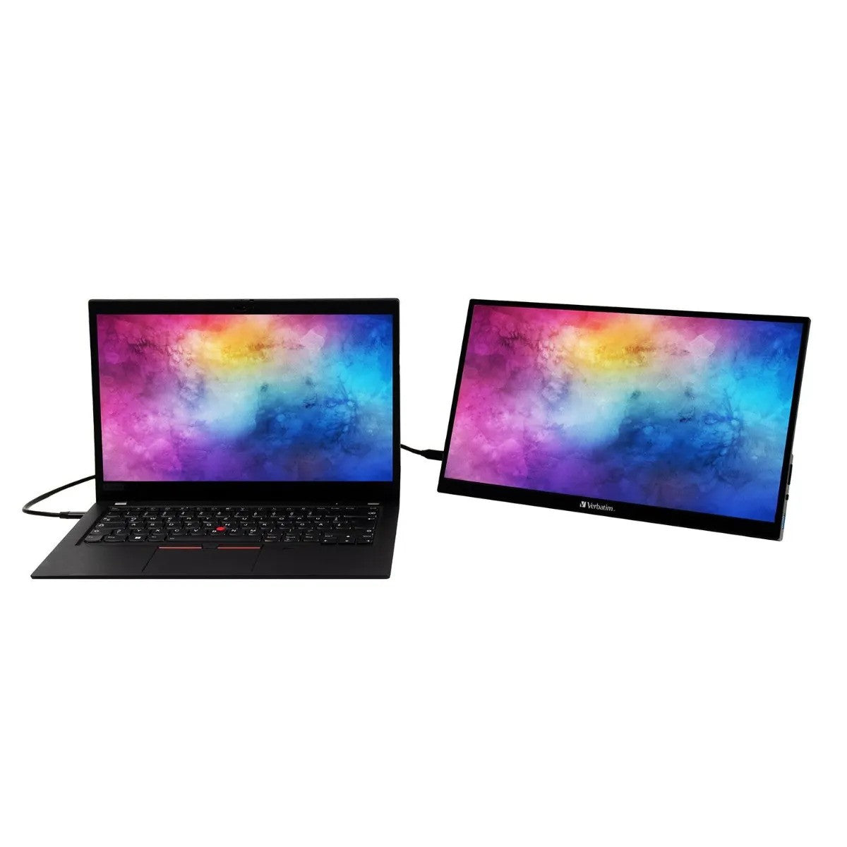 Open Box Verbatim Portable Touchscreen Monitor 17.3" Full HD 1080p Metal