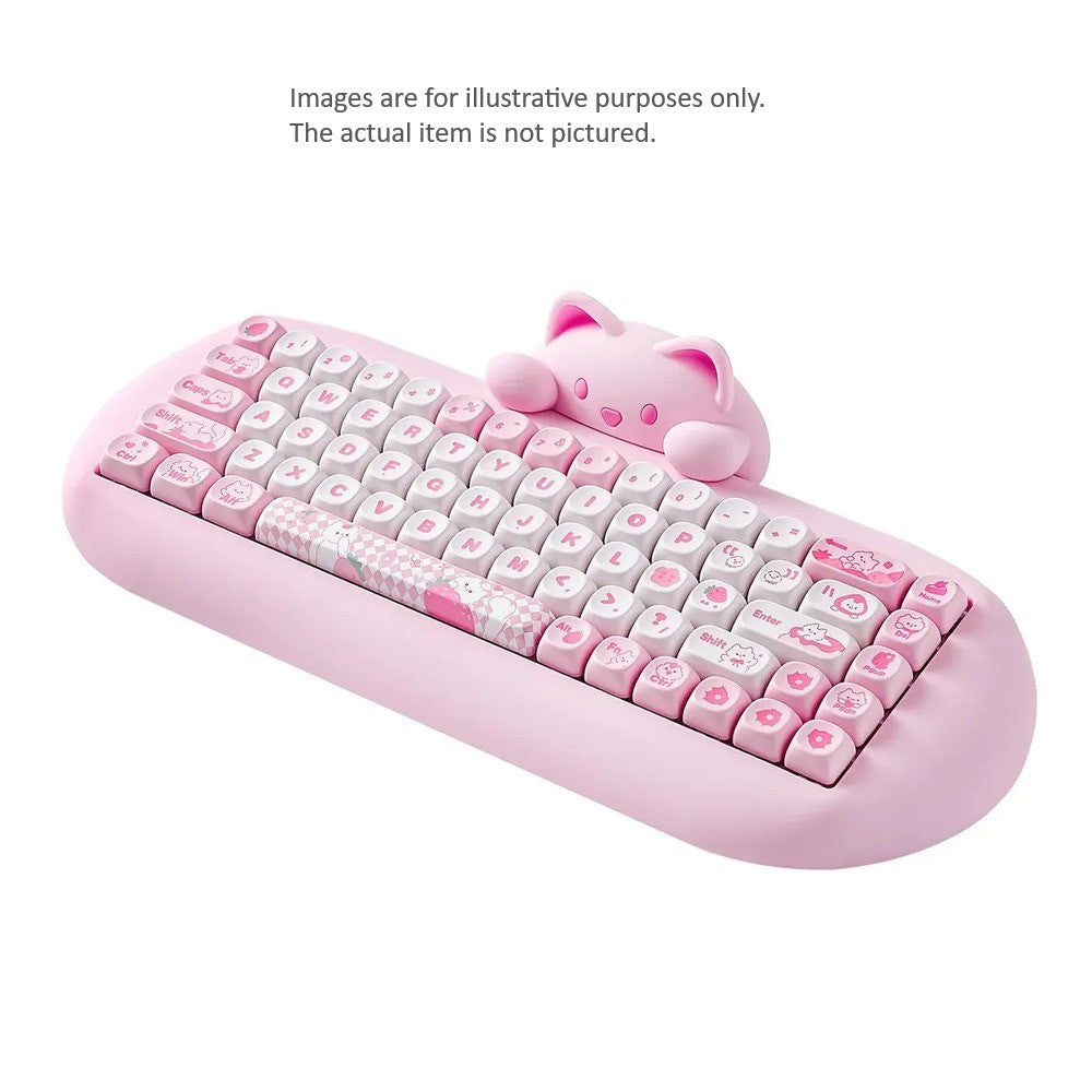 Open Box YUNZII C68 Meow Wireless Mechanical Keyboard (Pink) (Milk Switch) 