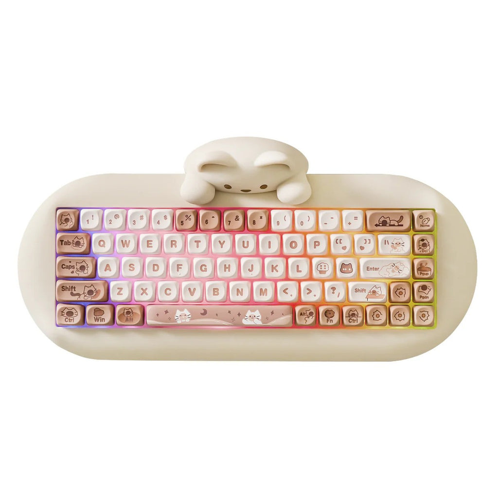 YUNZII C68 Meow Wireless Mechanical Keyboard (Coffee) (Milk Switch)