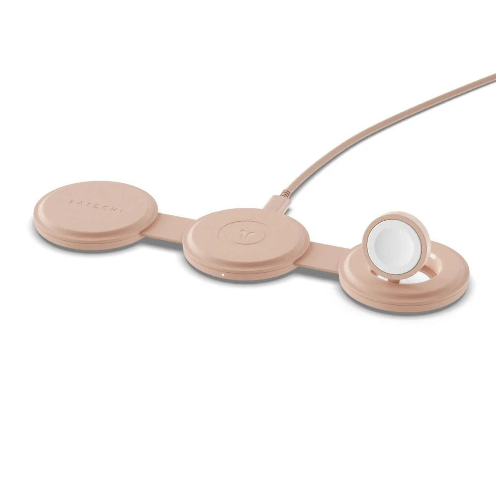 Satechi OntheGo 3 in 1 Wireless Charger (Desert Rose)