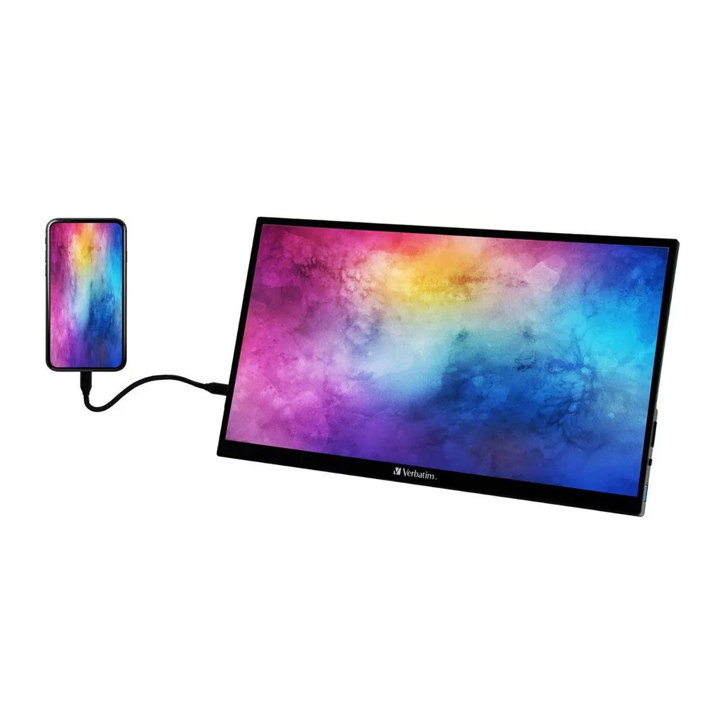 Open Box Verbatim Portable Touchscreen Monitor 17.3" Full HD 1080p Metal
