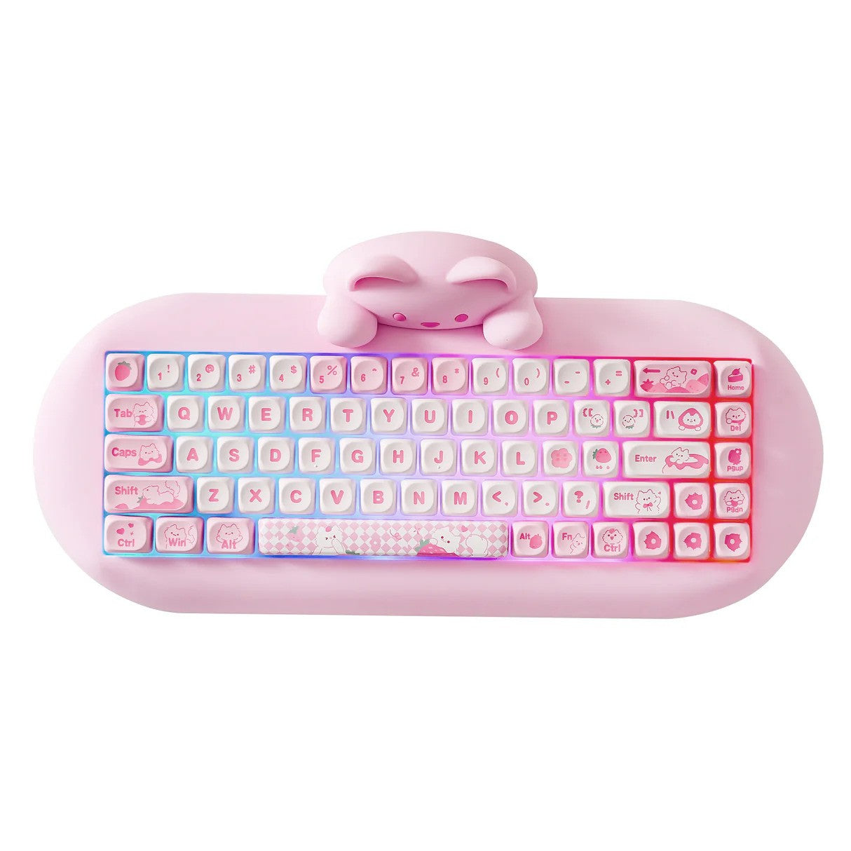YUNZII C68 Meow Wireless Mechanical Keyboard (Pink) (Milk Switch)