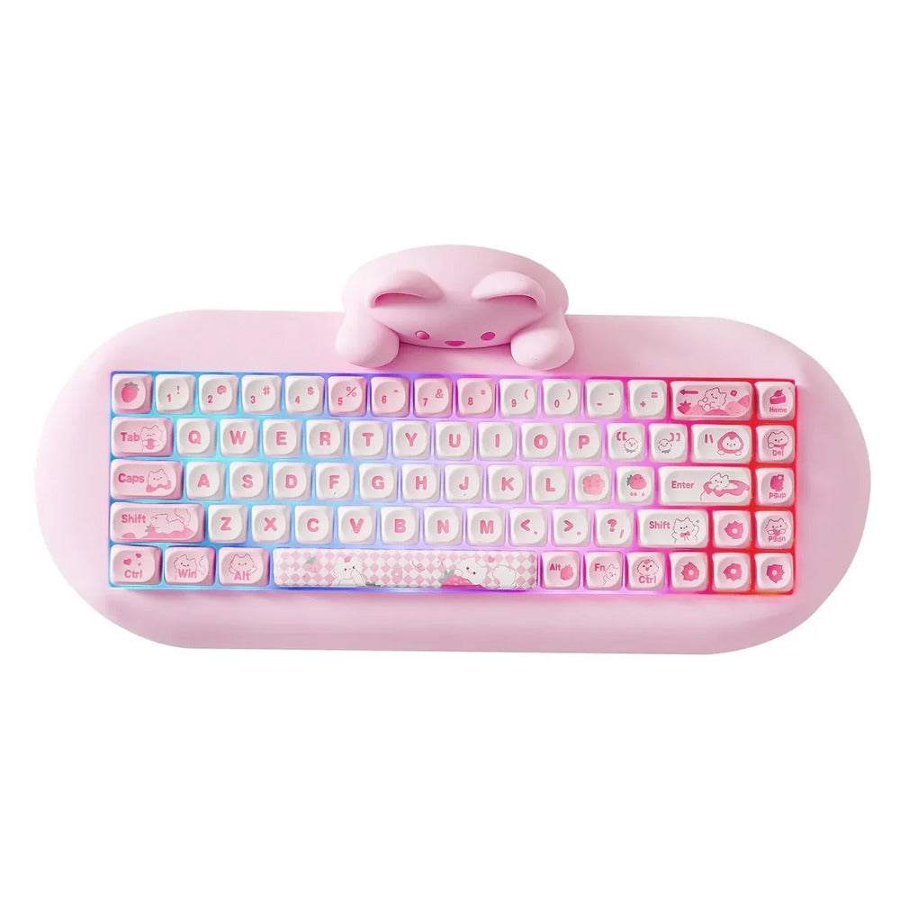 Open Box YUNZII C68 Meow Wireless Mechanical Keyboard (Pink) (Milk Switch) 