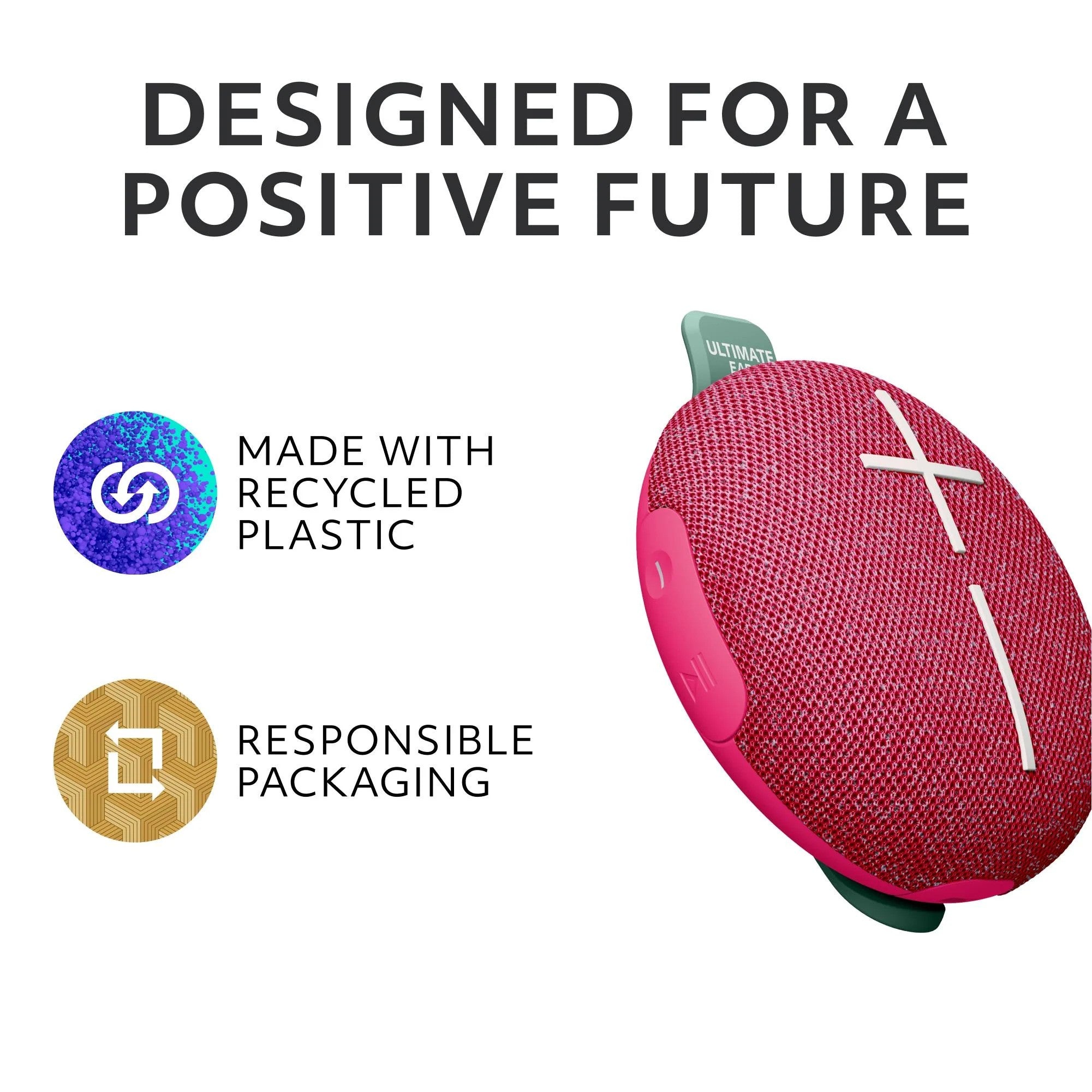 Ultimate Ears MINIROLL Portable Bluetooth Speaker (Pink)