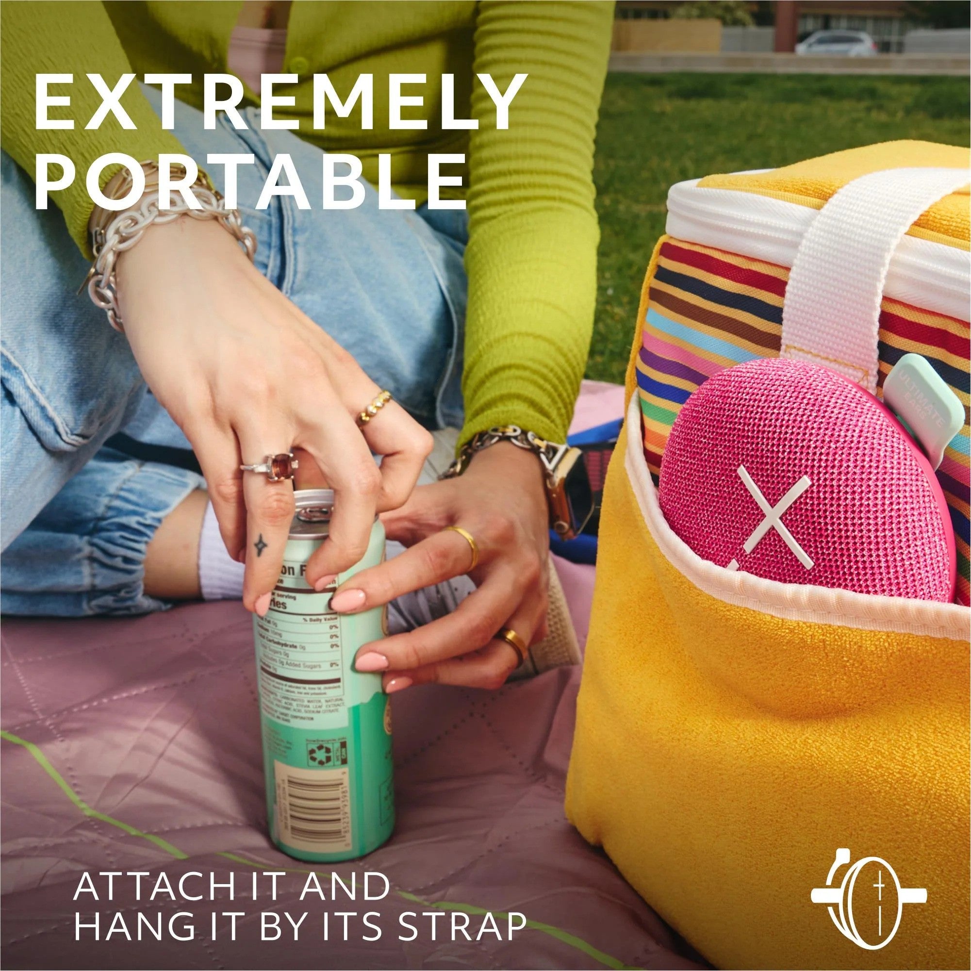 Ultimate Ears MINIROLL Portable Bluetooth Speaker (Pink)