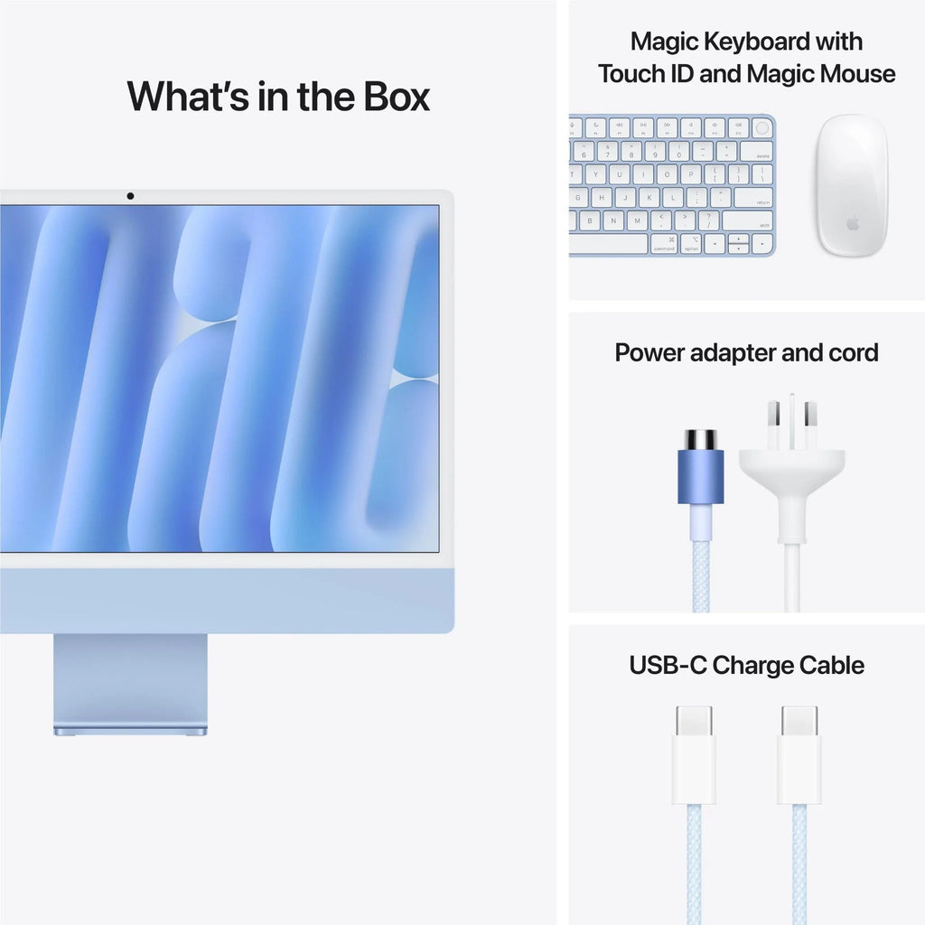 Apple iMac 24" Retina 4.5K with M4 10C CPU/10C GPU 16GB 512GB SSD (2024) (Blue)