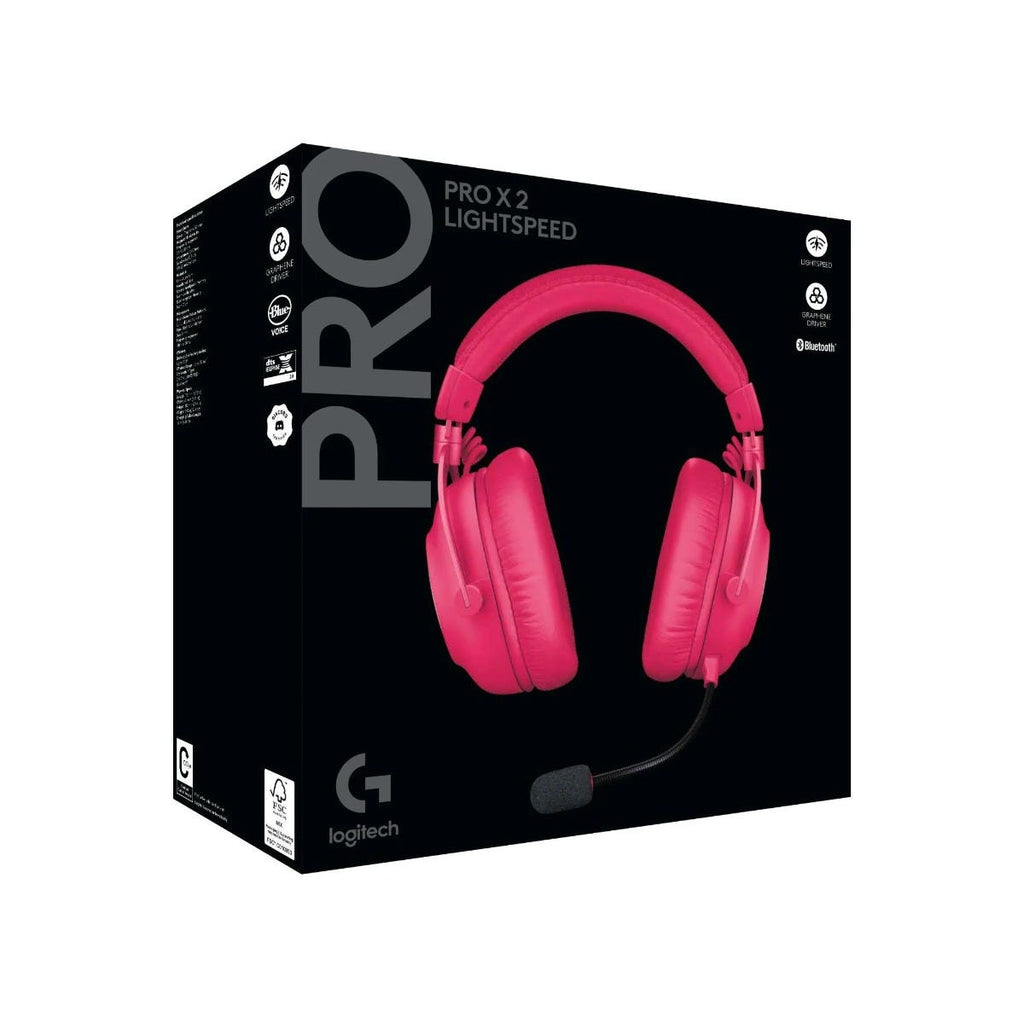 Logitech G PRO X 2 LIGHTSPEED Wireless Gaming Headset (Magenta)