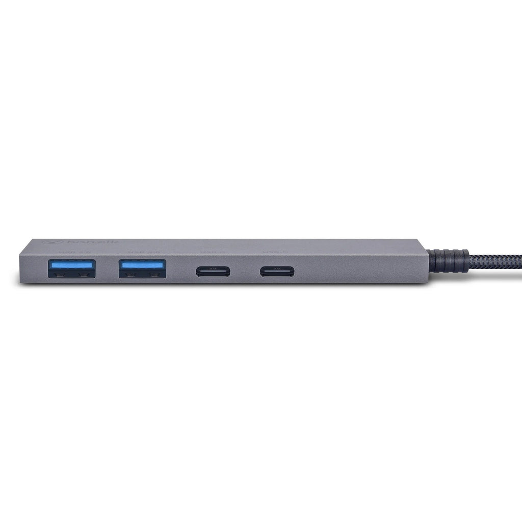 Bonelk Long-Life USB-C 4-in-1 Multiport Slim Hub (Space Grey)