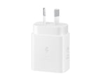 Samsung 25W Power Adapter (White) with 1M USB-C Cable (White)