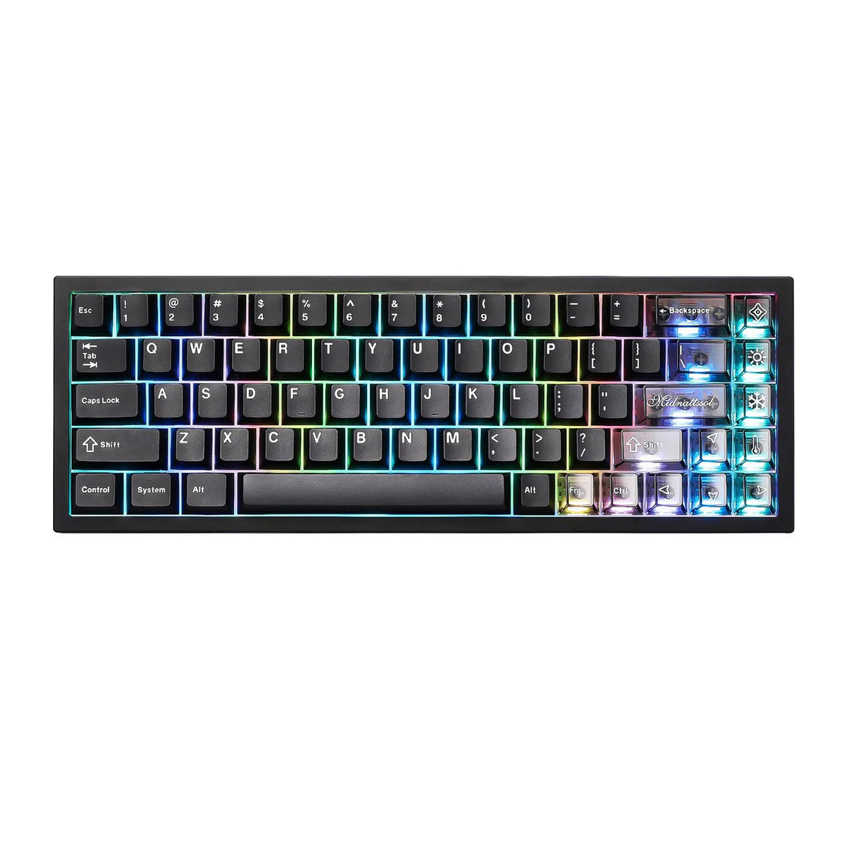 YUNZII AL65 65% Mechanical Keyboard (Black) (Milk V2 Switch)