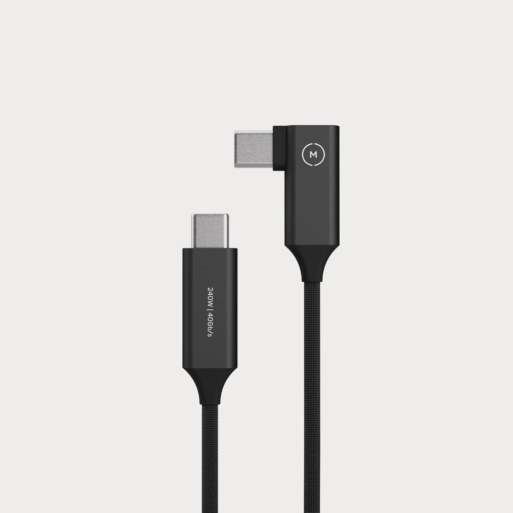 Moment SuperFlex 9 inch Right-Angle USB-C to USB-C Cable