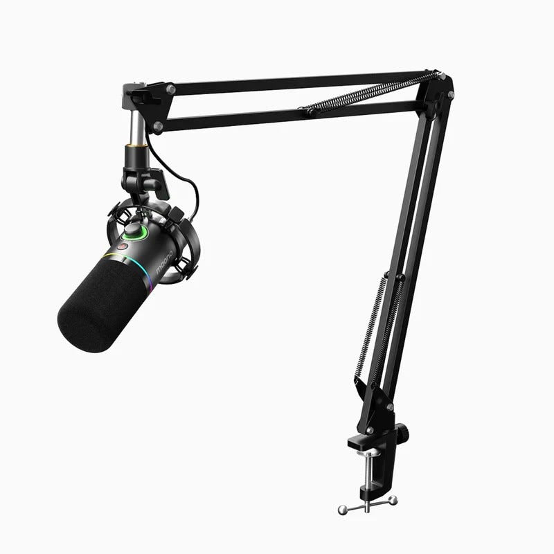 MAONO PD200XS USB / XLR Dynamic Microphone with Boom Arm (Black)
