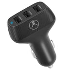 Bonelk 36W Carbon Series Car Charger with 3 USB-A Ports (Black)