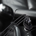 Bonelk 36W Carbon Series Car Charger with 3 USB-A Ports (Black)